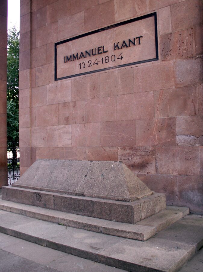Tomb of Immanuel Kant in Königsberg cathedral in Kaliningrad. Author: Rimantas Lazdynas, 2009.